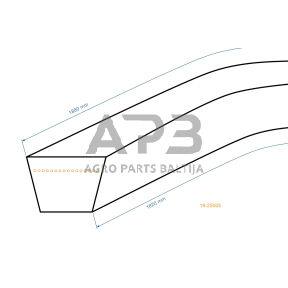 Trapecinis pjaunamosios diržas Ryobi 754-0371 pjaunamosios potis G42 (107 cm) 15,88x1879,60 mm La