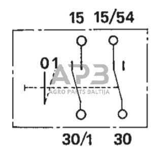 Traktoriaus užvedimo spynelė Cobo 0-1, 5 kontaktų 14122000 1 Traktoriaus užvedimo spynelė Cobo 0-1, 5 kontaktų 14122000 1