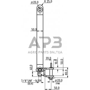 Traktoriaus prikabinimo trikampis su kabliu 811,00 mm TL150881 2 Traktoriaus prikabinimo trikampis su kabliu 811,00 mm TL150881 2