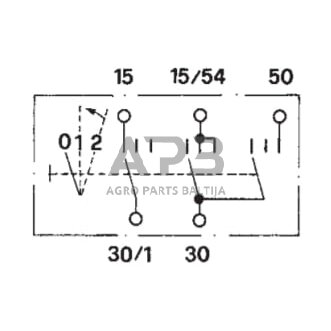 Traktoriaus užvedimo spynelė Cobo 0-1-2, 5 kontaktų 14111000 2 Traktoriaus užvedimo spynelė Cobo 0-1-2, 5 kontaktų 14111000 2