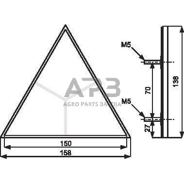 Trikampis atšvaitas Waś 1415000301 2 Trikampis atšvaitas Waś 1415000301 2