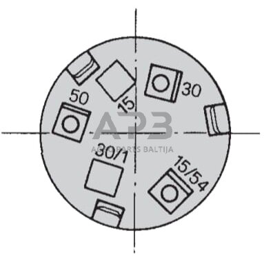 Traktoriaus užvedimo spynelė Cobo 0-1-2, 3 kontaktų 14184100 3 Traktoriaus užvedimo spynelė Cobo 0-1-2, 3 kontaktų 14184100 3