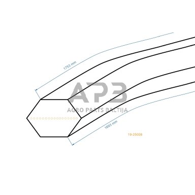 Trapecinis eigos diržas Ryobi 75404001 15,88x1757,36mm La