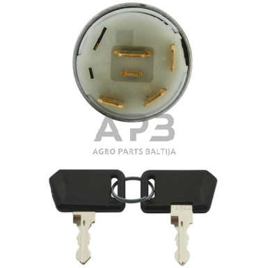 Traktoriaus užvedimo spynelė Hella 12V, 0-1-2-3, 4 kontaktų, 6JK007232001 2 Traktoriaus užvedimo spynelė Hella 12V, 0-1-2-3, 4 kontaktų, 6JK007232001 2