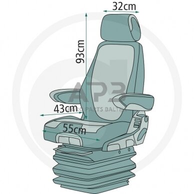 Traktoriaus sėdynės užvalkalas 24000131 1
