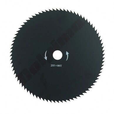 Trimerio pjovimo diskas 255 x 25,40 mm storis 1,40 mm 80 T