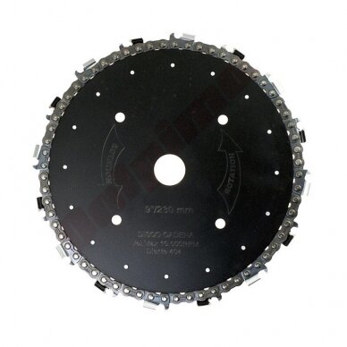 Trimerio pjovimo diskas grandininis 230,00 mm x 25,40 mm 16T