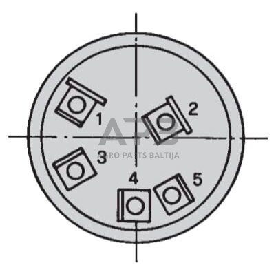 Traktoriaus užvedimo spynelė Cobo 0-1-2-3, 5 kontaktų 14179000 2 Traktoriaus užvedimo spynelė Cobo 0-1-2-3, 5 kontaktų 14179000 2