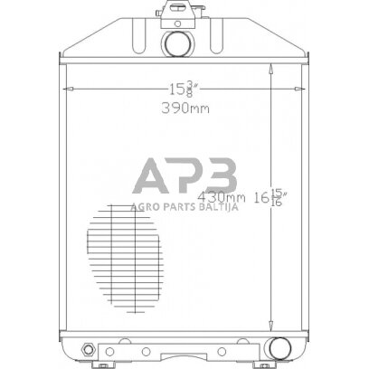 Traktoriaus radiatorius Renault 7700013120N 1 Traktoriaus radiatorius Renault 7700013120N 1