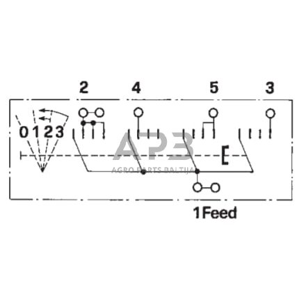 Traktoriaus užvedimo spynelė Cobo 0-1-2-3, 5 kontaktų 14179000 1 Traktoriaus užvedimo spynelė Cobo 0-1-2-3, 5 kontaktų 14179000 1