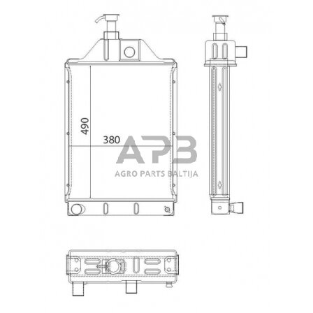 Traktoriaus radiatorius 897358M4N 2 Traktoriaus radiatorius 897358M4N 2