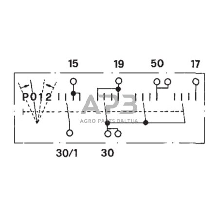 Traktoriaus užvedimo spynelė Cobo P-0-1-2, 6 kontaktų 14180100 2 Traktoriaus užvedimo spynelė Cobo P-0-1-2, 6 kontaktų 14180100 2