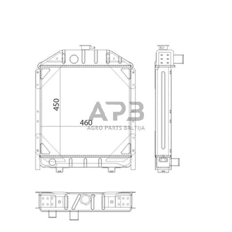 Traktoriaus radiatorius 5096597N 1 Traktoriaus radiatorius 5096597N 1