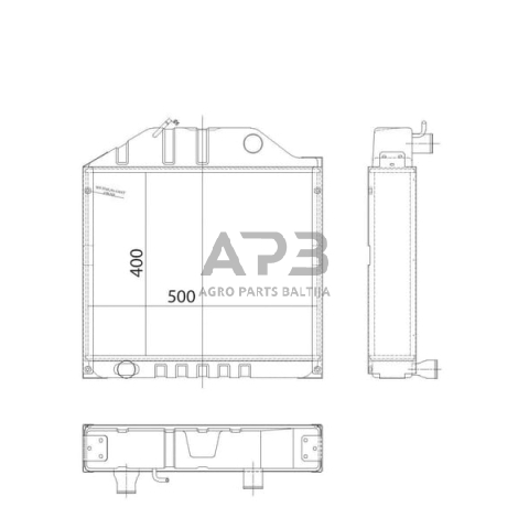 Traktoriaus radiatorius V35829310N 1 Traktoriaus radiatorius V35829310N 1