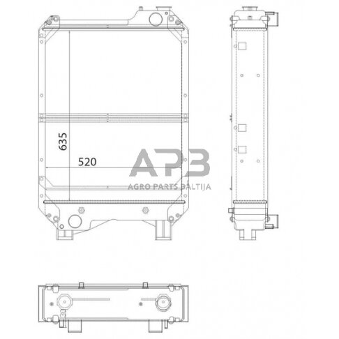Traktoriaus radiatorius 82013306N 1 Traktoriaus radiatorius 82013306N 1