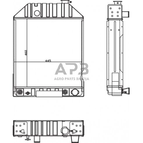 Traktoriaus radiatorius NH 81874687N 1 Traktoriaus radiatorius NH 81874687N 1