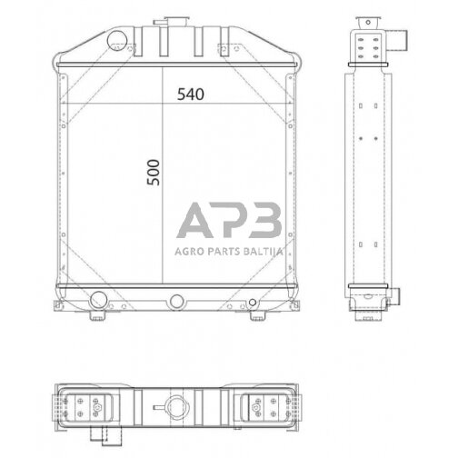 Traktoriaus radiatorius 5156059KR 2 Traktoriaus radiatorius 5156059KR 2