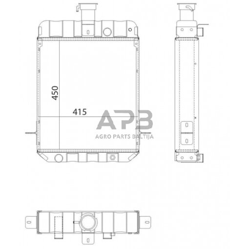 Traktoriaus radiatorius G278202050010N 2 Traktoriaus radiatorius G278202050010N 2