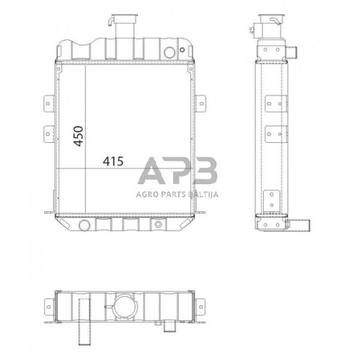 Traktoriaus radiatorius G162202051010N 2 Traktoriaus radiatorius G162202051010N 2