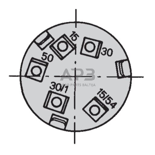 Traktoriaus užvedimo spynelė Cobo 0-1, 5 kontaktų 14122000 2 Traktoriaus užvedimo spynelė Cobo 0-1, 5 kontaktų 14122000 2