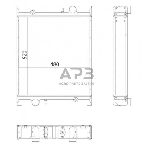 Traktoriaus radiatorius G199204050010N 2 Traktoriaus radiatorius G199204050010N 2