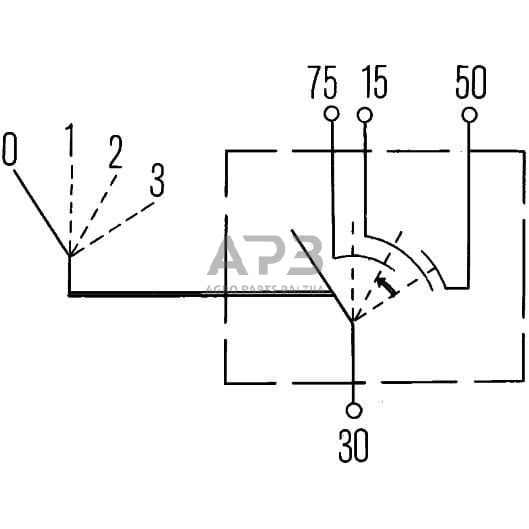 Traktoriaus užvedimo spynelė Hella 12V, 0-1-2-3, 4 kontaktų, 6JK007232001 5 Traktoriaus užvedimo spynelė Hella 12V, 0-1-2-3, 4 kontaktų, 6JK007232001 5