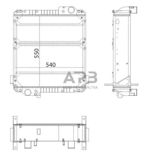 Traktoriaus radiatorius 3781116M1N 1 Traktoriaus radiatorius 3781116M1N 1