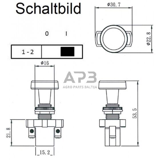 Traukiamas jungiklis Pneutron EL231210 3 Traukiamas jungiklis Pneutron EL231210 3
