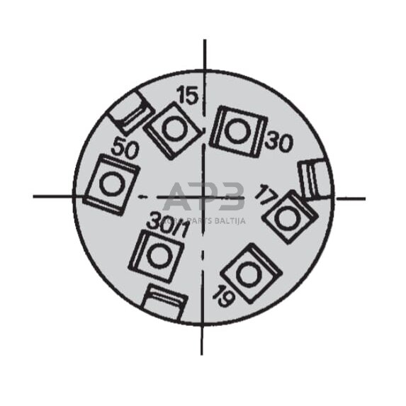 Traktoriaus užvedimo spynelė Cobo P-0-1-2, 6 kontaktų 14176100 3 Traktoriaus užvedimo spynelė Cobo P-0-1-2, 6 kontaktų 14176100 3