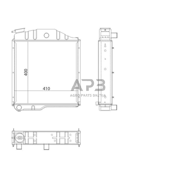 Traktoriaus radiatorius 70011005N 1 Traktoriaus radiatorius 70011005N 1