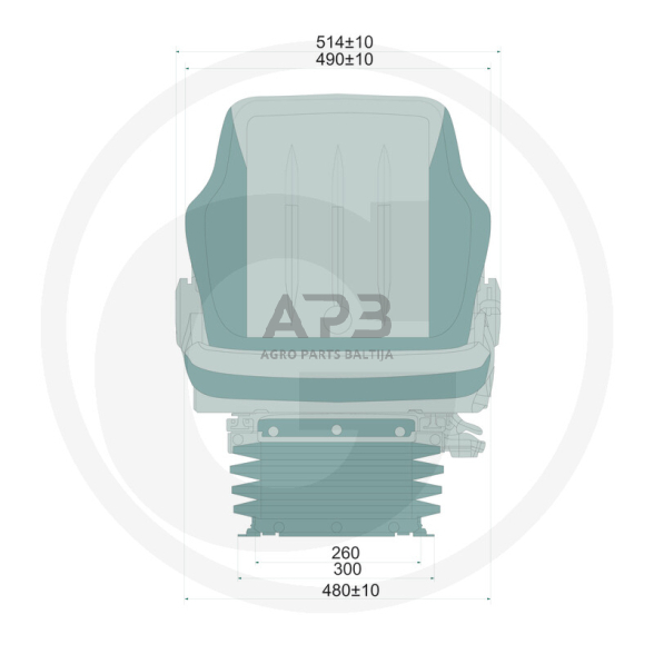 Traktoriaus sėdynė PROBOSS AS1480 10 Traktoriaus sėdynė PROBOSS AS1480 10