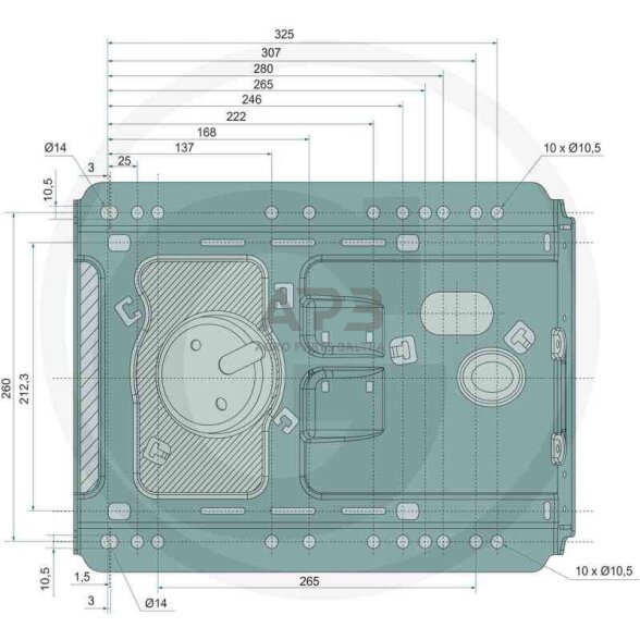 Traktoriaus sėdynė PROBOSS AS2480 9