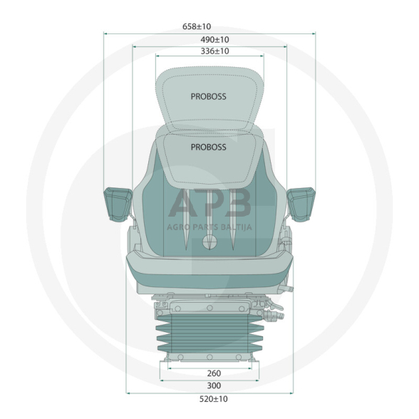 Traktoriaus sėdynė PROBOSS AS3520 12 Traktoriaus sėdynė PROBOSS AS3520 12
