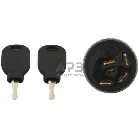 Traktoriaus užvedimo spynelė Hella 12V, 0-1-2-3, 4 kontaktų 6JK007232011 2 Traktoriaus užvedimo spynelė Hella 12V, 0-1-2-3, 4 kontaktų 6JK007232011 2