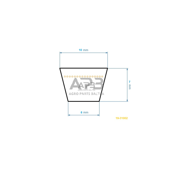 Trapecinis eigos diržas NAC WR654800 WR654802 WR654805 Z35,5 10x850mm Li, 10x888mm La 1 Trapecinis eigos diržas NAC WR654800 WR654802 WR654805 Z35,5 10x850mm Li, 10x888mm La 1