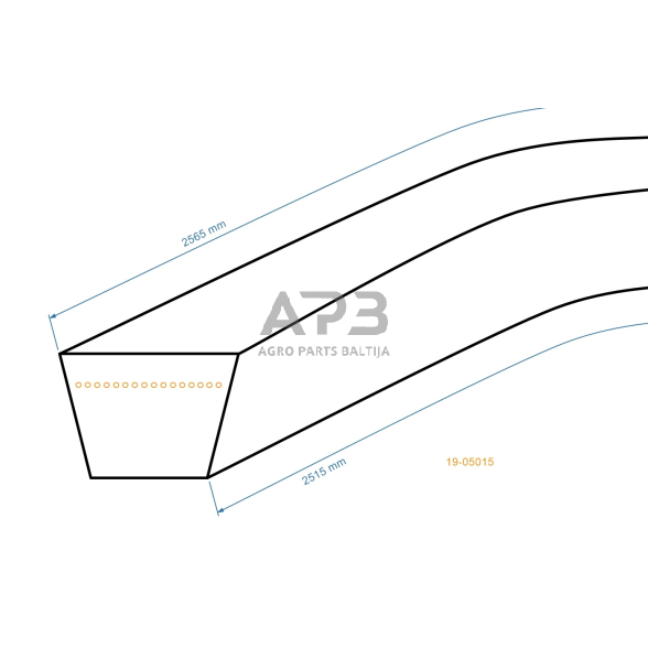 Trapecinis pjaunamosios diržas Craftsman 532429636 pjaunamosios plotis 42 ( 107 cm ) 13x2515mm Li, 13x2565mm La 1