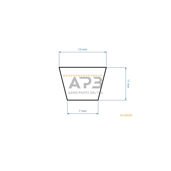Trapecinis pjaunamosios diržas Husqvarna TC142 pjaunamosios plotis 42 ( 107 cm ) 13x2413mm Li, 13x2463mm La 2