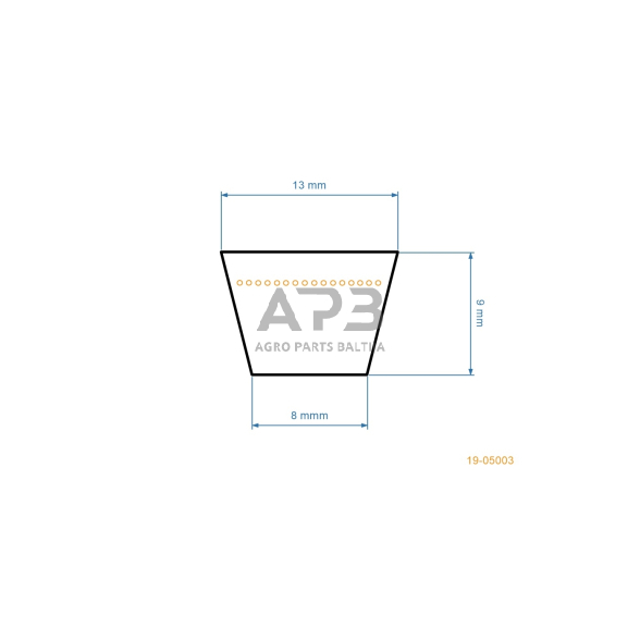 Trapecinis pjaunamosios diržas Partner 11577RB pjaunamosios plotis G38 (96 cm) 13x2210mm Li, 13x2260mm La 2
