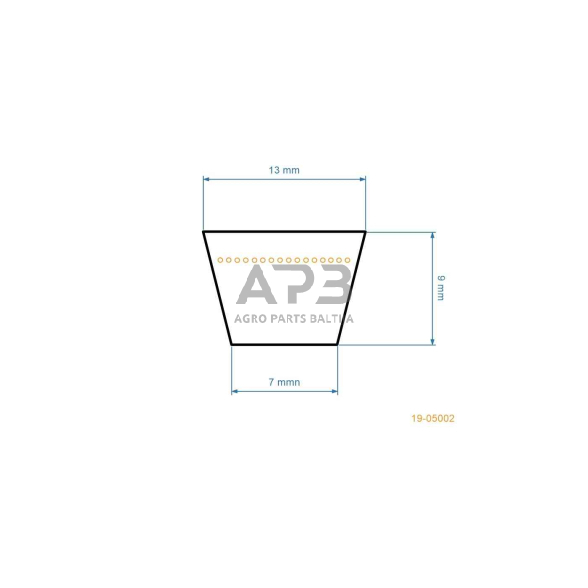 Trapecinis pjaunamosios diržas Partner 532144959 pjaunamosios plotis 42 (107 cm) 13x2360mm Li, 13x2410mm La 1