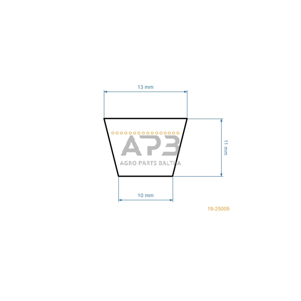 Trapecinis pjaunamosios diržas Ryobi 754-0371 pjaunamosios potis G42 (107 cm) 15,88x1879,60 mm La 2