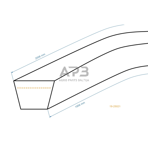 Trapecinis pjaunamosios diržas Yard Man 754-04062 pjaunamosios plotis F 38 ( 96 cm ) 13x1930mm Li, 13x1980mm La 1
