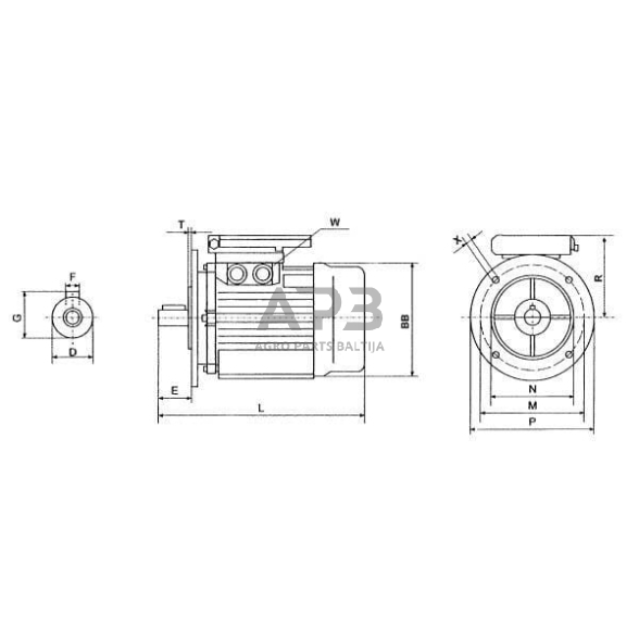 Trifazis elektros variklis su flanšu B5 4 kW 4 poliai (1500 aps./min.) IE3 EM112L4B5300IE3AKR 2 Trifazis elektros variklis su flanšu B5 4 kW 4 poliai (1500 aps./min.) IE3 EM112L4B5300IE3AKR 2