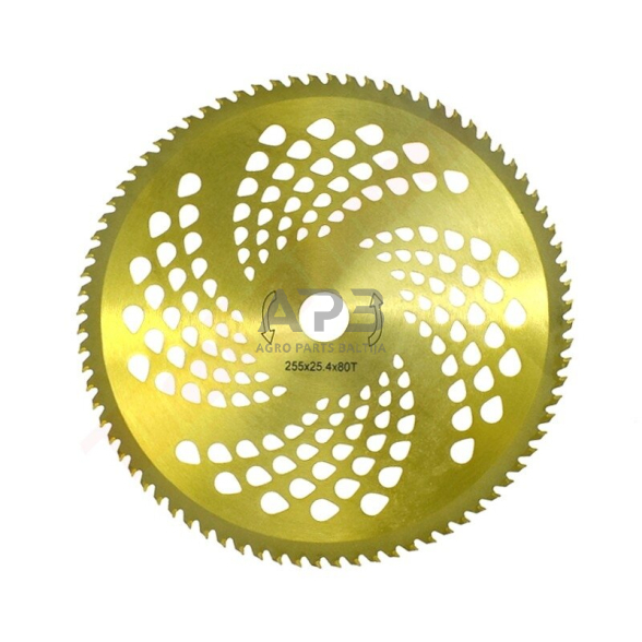 Trimerio pjovimo diskas 255 x 25,40 mm storis 2,00 mm 80 T 1 Trimerio pjovimo diskas 255 x 25,40 mm storis 2,00 mm 80 T 1