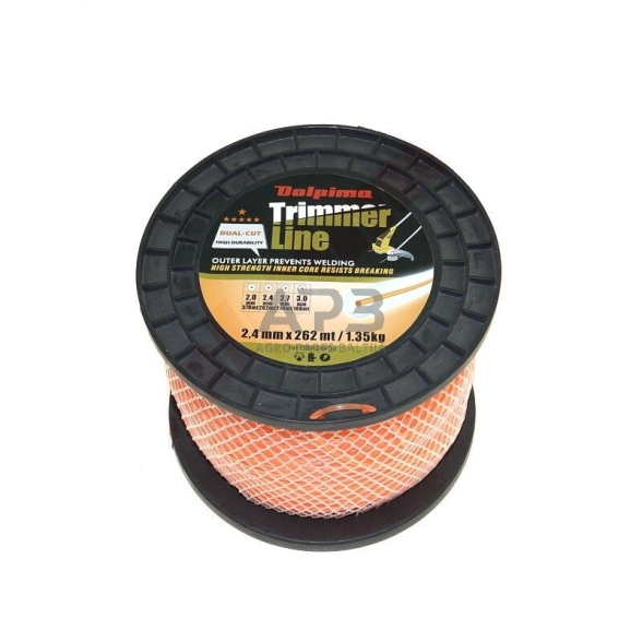 Trimerio valas DUAL-CUT 262 metrų 2.40 mm 1 Trimerio valas DUAL-CUT 262 metrų 2.40 mm 1