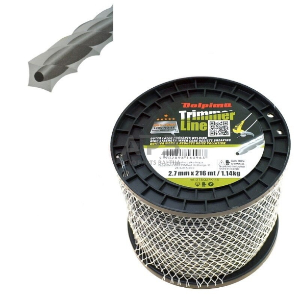 Trimerio valas DUO-TWIST 216 metrų 2.70 mm Trimerio valas DUO-TWIST 216 metrų 2.70 mm
