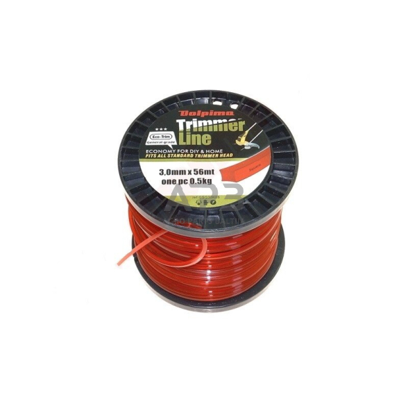 Trimerio valas SQUARE 56 metrų 3.00 mm 1 Trimerio valas SQUARE 56 metrų 3.00 mm 1