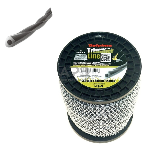 Trimerio valas TRI-TWIST 245 metrų 3.00 mm