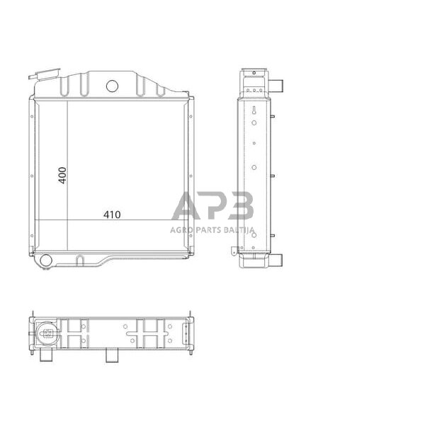 Traktoriaus radiatorius 70011005N 1