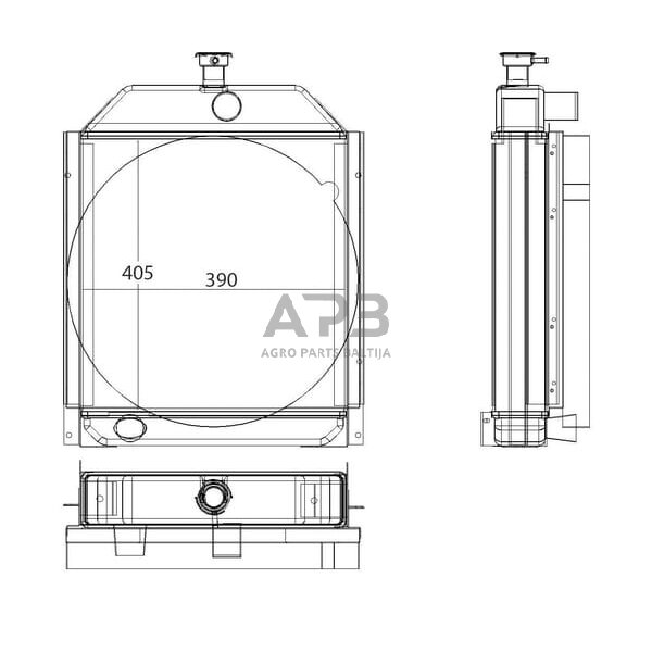 Traktoriaus radiatorius V30281700N 1 Traktoriaus radiatorius V30281700N 1