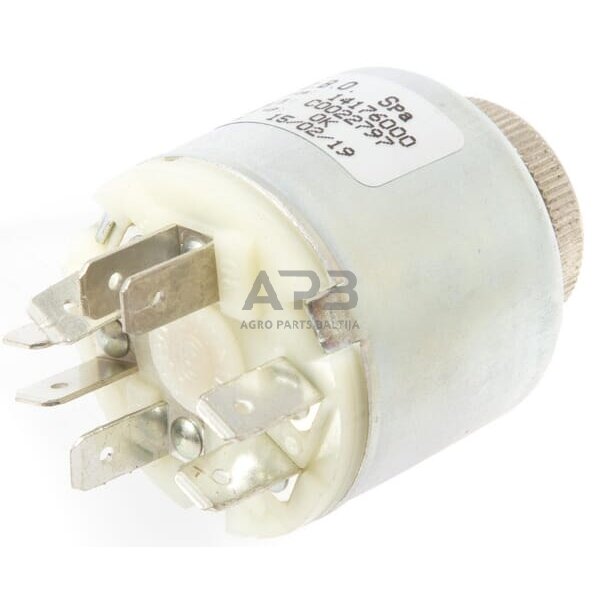 Traktoriaus užvedimo spynelė Cobo P-0-1-2, 6 kontaktų 14176100 1 Traktoriaus užvedimo spynelė Cobo P-0-1-2, 6 kontaktų 14176100 1